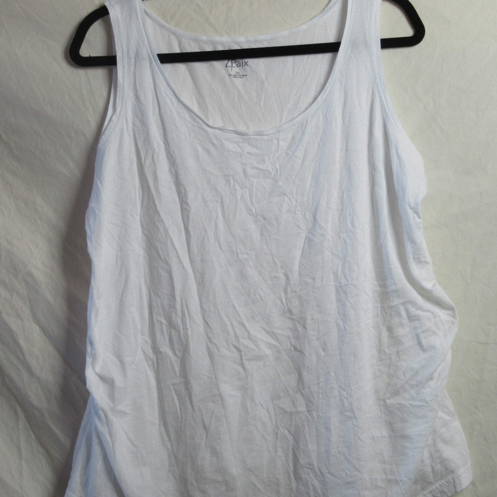 4Paix - White Super Soft Tank Top (3X)